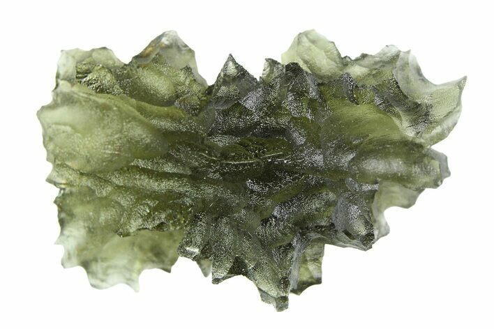 Green Moldavite Tektite ( g) - Besednice, Czech Republic #359246